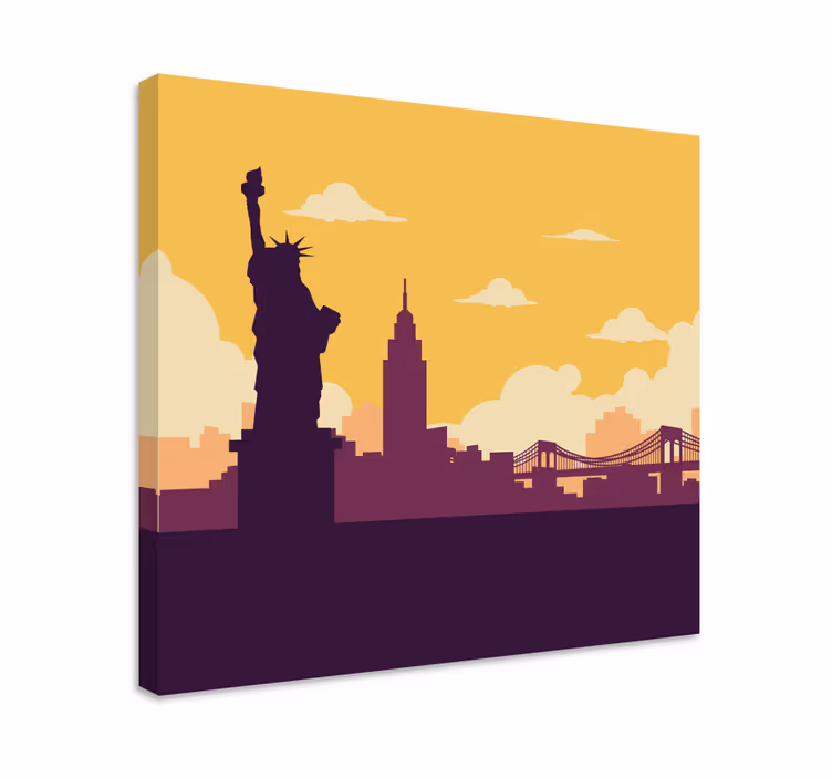 Leinwandbild freiheitsstatue - TenStickers