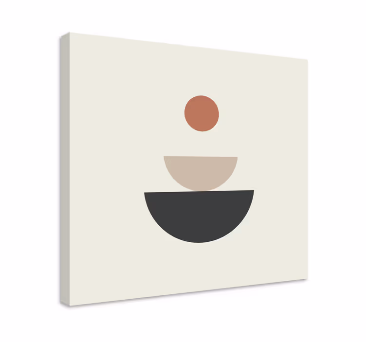 Geometrische wandbilder abstrakte kreisstrukturen - TenStickers