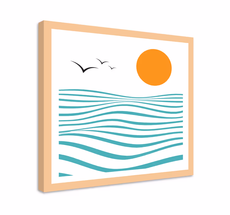 geometrische Wandbilder Meer abstrakte kunst - TenStickers