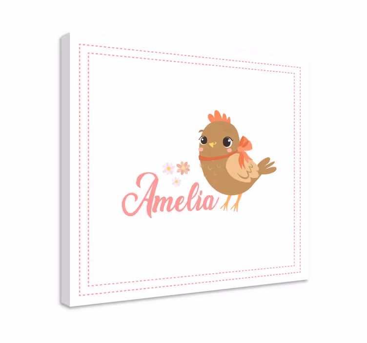 Wandbild tier süßer vogel charakter - TenStickers
