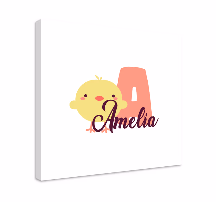 Leinwandbild babys mit niedlichem küken-design - TenStickers