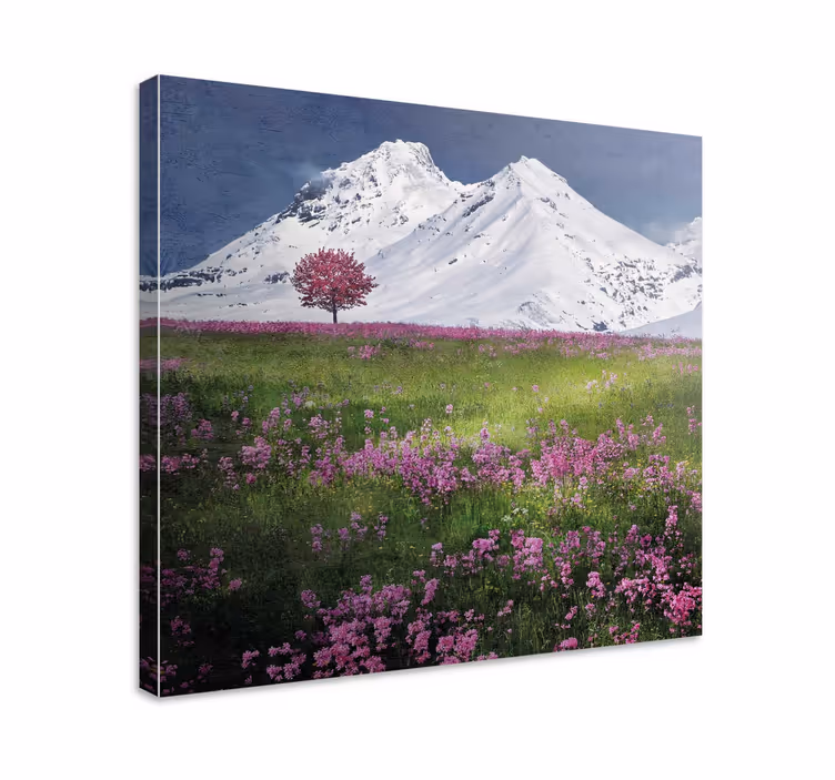 Wandbilder landschaft bergwiesenruhe - TenStickers