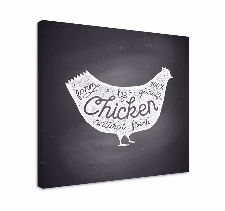 Wandbild baum frisch vom bauernhof huhn - TenStickers