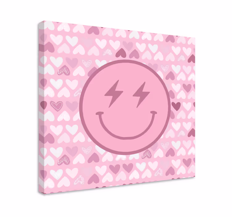 Wandbild motivation mit fröhlichem gesichtssymbol - TenStickers