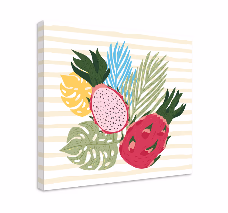 Leinwandbild obst tropische früchte anordnung - TenStickers