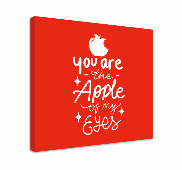 Wandbilder sprüche du bist mein apfel - TenStickers