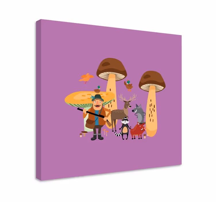 Wandbild tier waldabenteuer crew - TenStickers