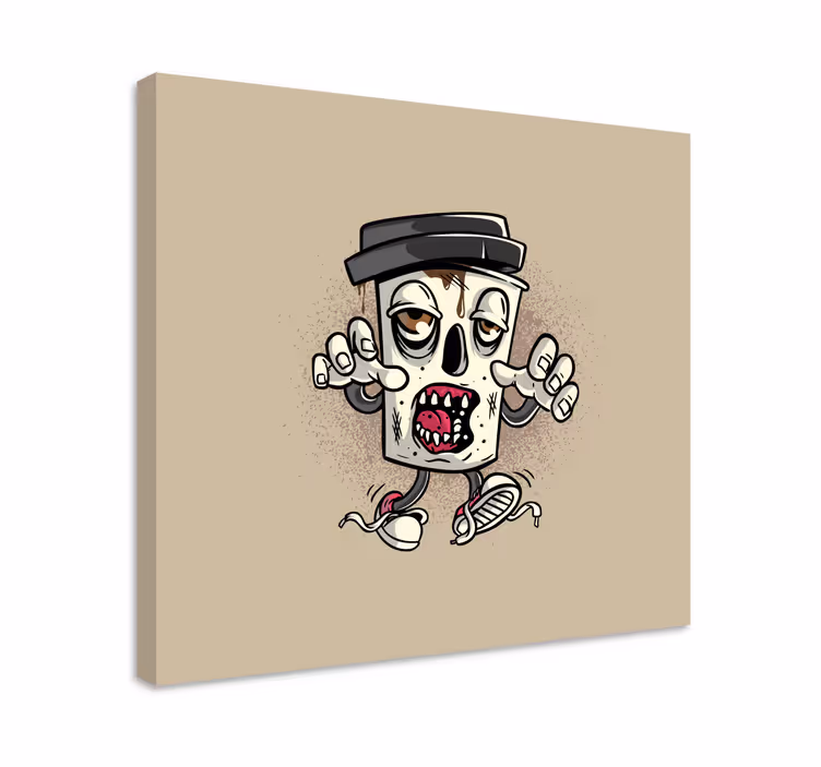 Wandbild gaming zombie mülleimer - TenStickers