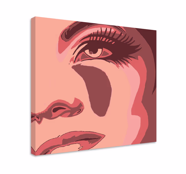 Leinwandbild eindrucksvolles gesichtsporträt - TenStickers