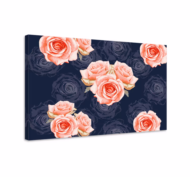 Leinwandbild zartes rosenbündel - TenStickers