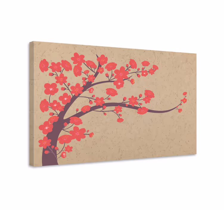 Leinwandbild sakura zweig - TenStickers