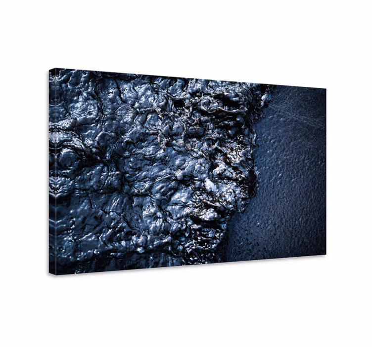 Leinwandbild ornament mit strukturiertem schwarz - TenStickers