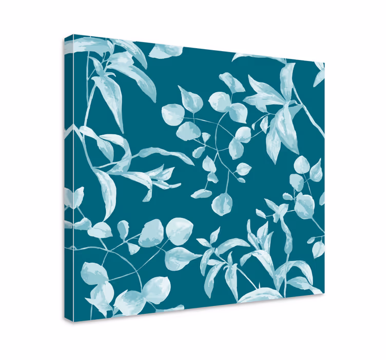 Leinwandbild im eleganten blätterdesign - TenStickers