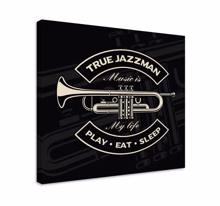 Wandbild Musik Echter jazzer - TenStickers