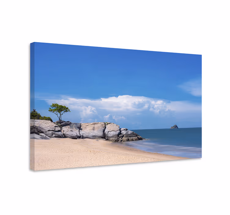 Wandbilder landschaft ruhige küstenszene - TenStickers