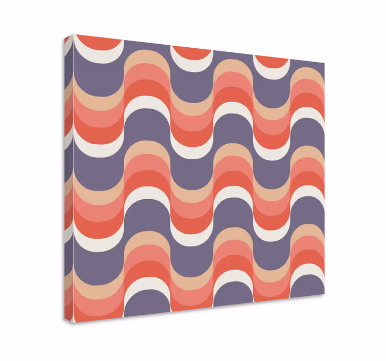 Geometrische Wandbilder wellenmuster - TenStickers