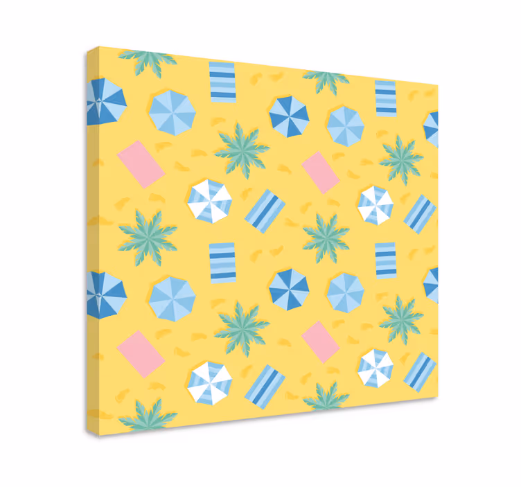 Leinwandbild strandmustern essentials - TenStickers
