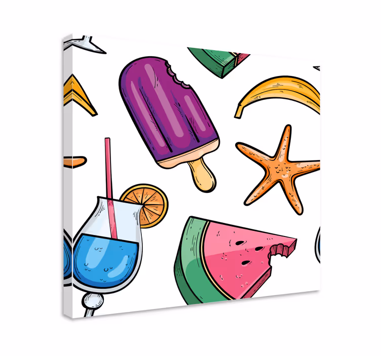 Leinwandbild obst sommerliche fruchtleckereien - TenStickers