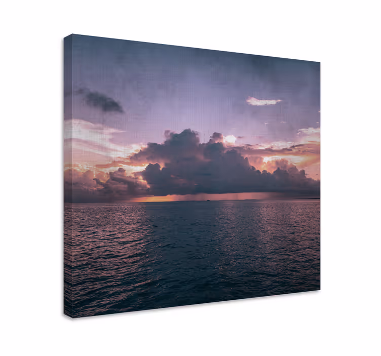 Wandbilder landschaft ruhiger ozean bei dämmerung - TenStickers