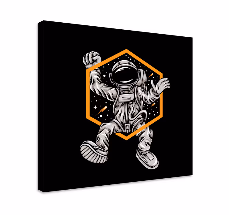 Leinwandbild astronauten-schweben - TenStickers