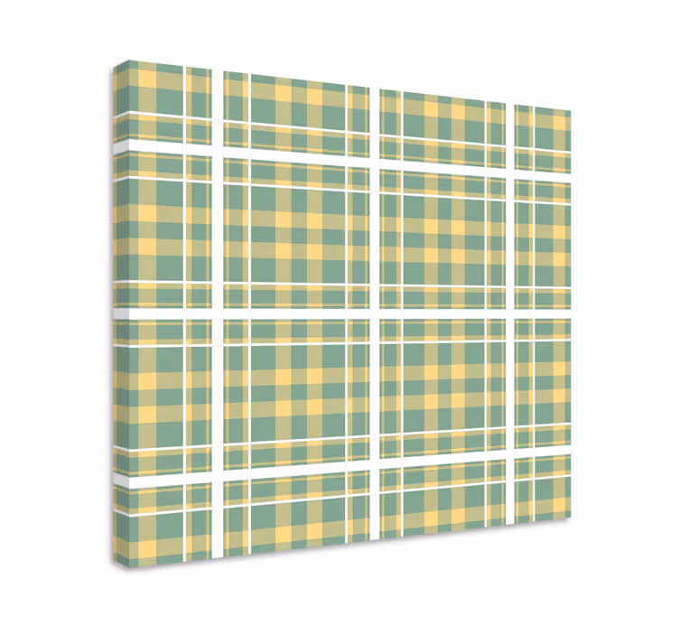 Leinwandbild ornament im karomuster design - TenStickers