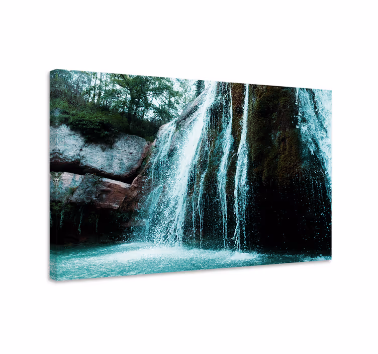 Wandbilder landschaft fließende wasserfall szene - TenStickers