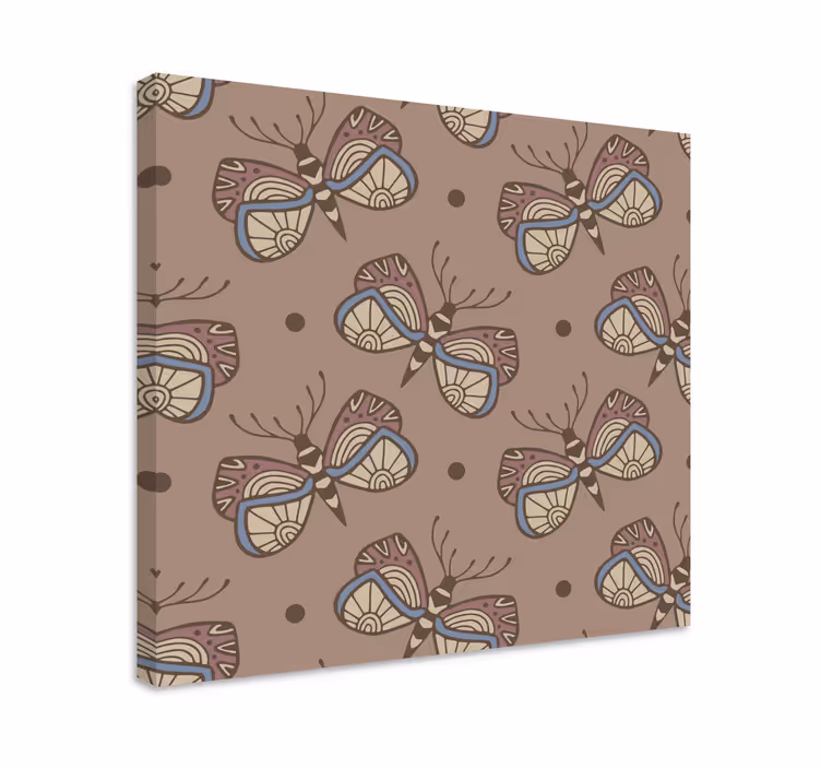 Wandbild schmetterling mit filigranem muster - TenStickers