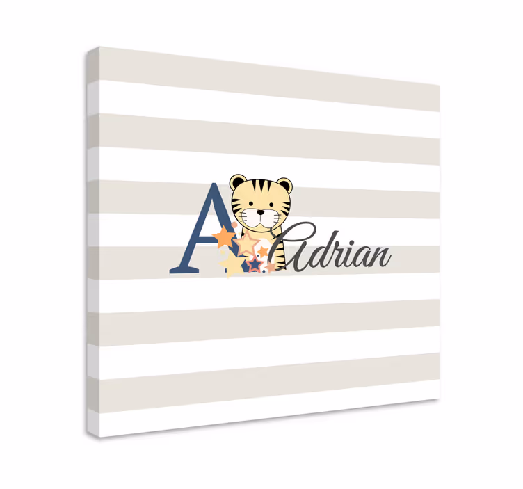 Wandbilder katzen adrian tiger charakter - TenStickers
