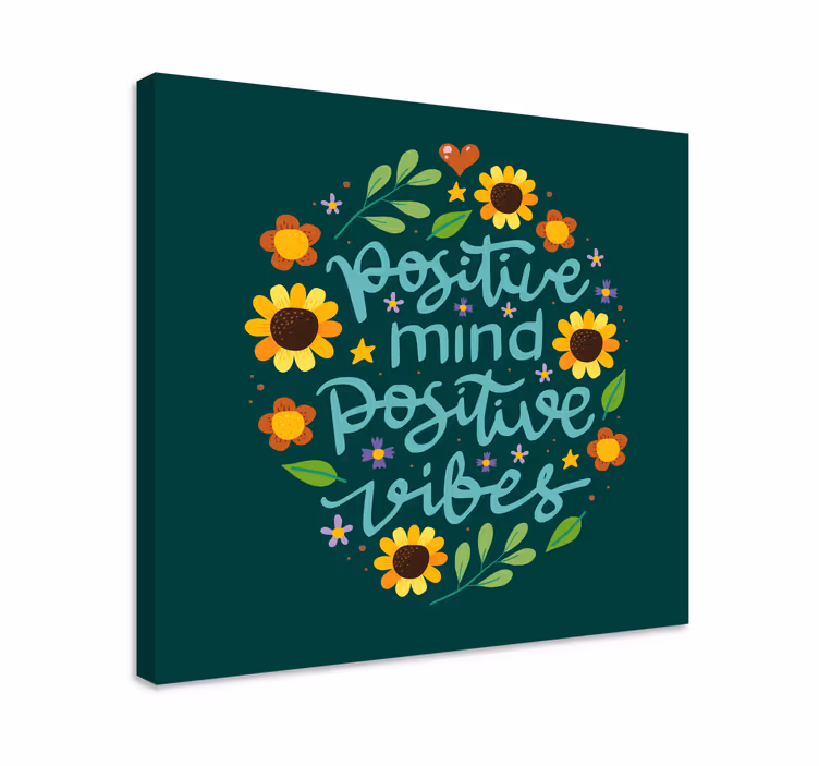 Wandbilder Motivation Blumen und motivationszitat - TenStickers