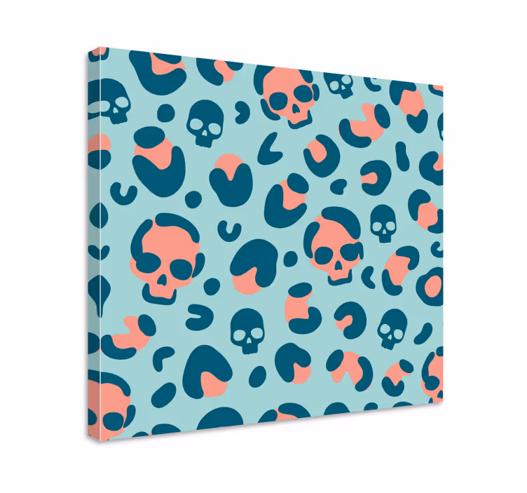 Wandbilder sprüche mit totenkopf-muster design - TenStickers