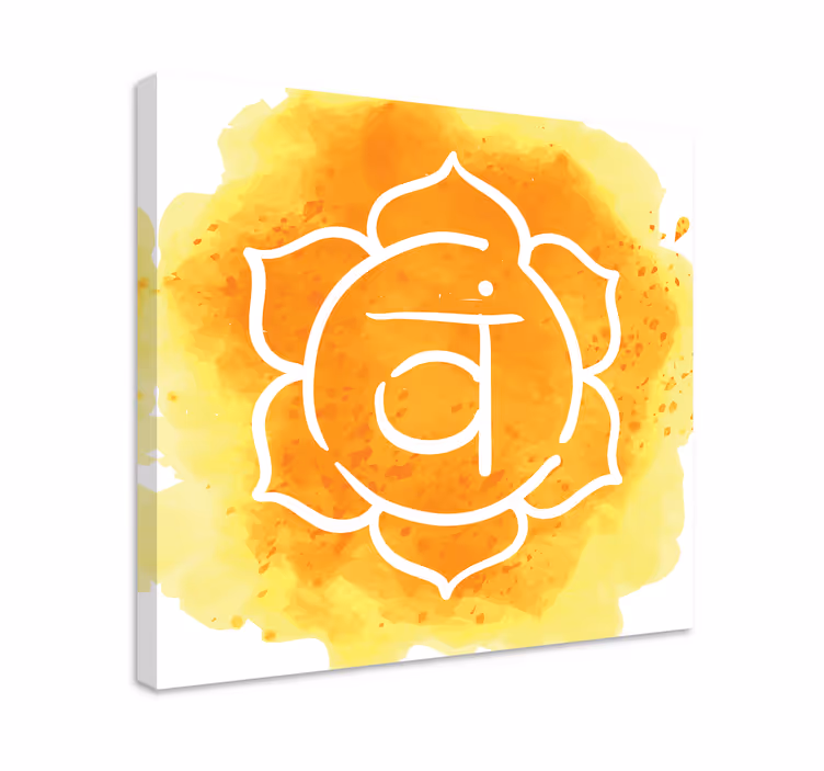 Wandbild Wohnzimmer Sakralchakra - TenStickers