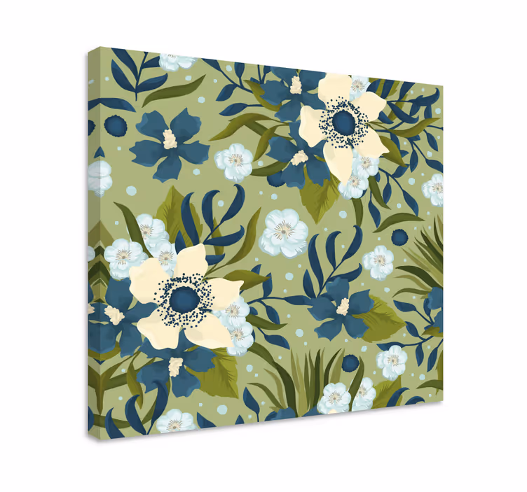 Leinwandbild blühende blumenkomposition - TenStickers