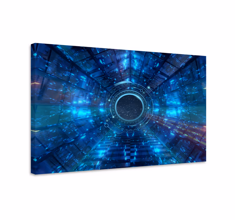 Wandbilder modern futuristischer tunnelblick - TenStickers
