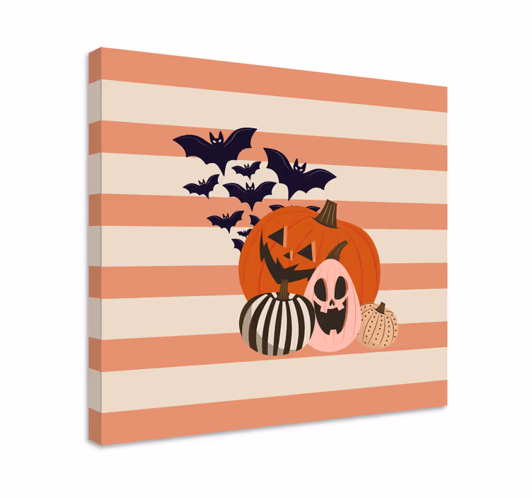 Leinwandbild sport halloween kürbisfest - TenStickers