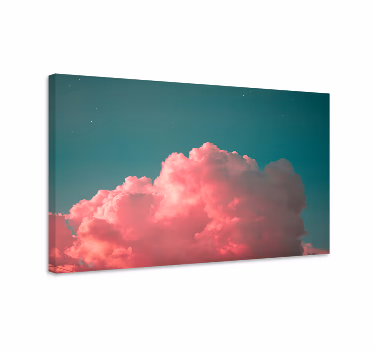 Wandbilder Landschaft rosa wolkenformation - TenStickers