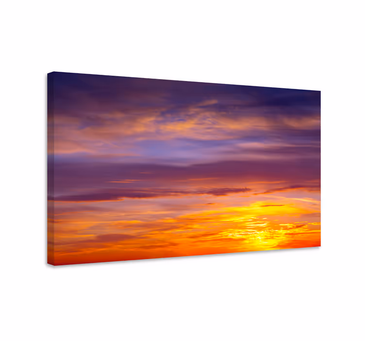 Wandbilder landschaft majestätischer sonnenuntergang - TenStickers