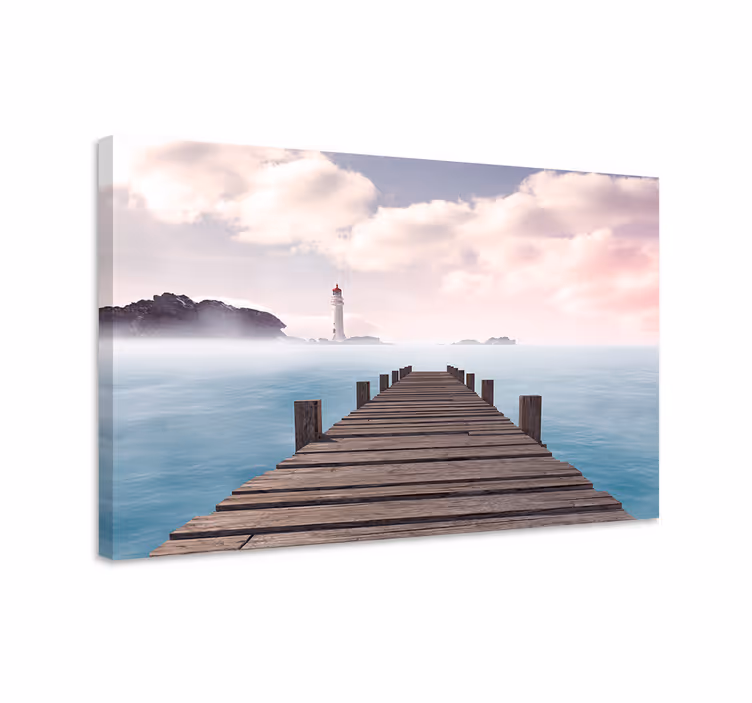 Wandbilder landschaft ruhiger küstenweg - TenStickers