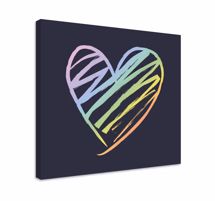 Wandbilder sprüche herzskizze - TenStickers