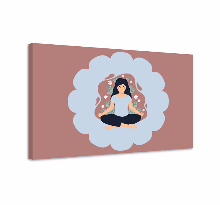 Mandala wandbilder meditative blumen aura - TenStickers