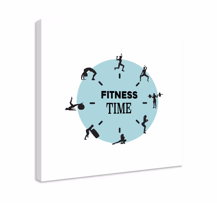 Leinwandbild sport fitness zeitmesser - TenStickers