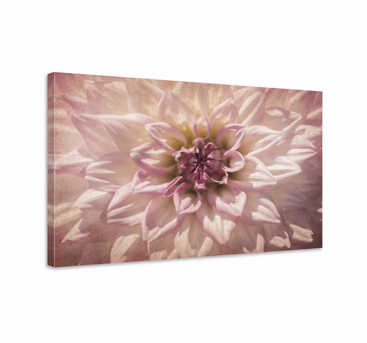 Leinwandbild zartes florales zentrum - TenStickers