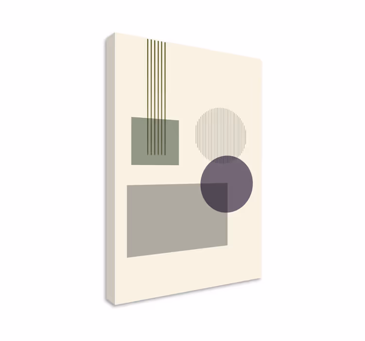 Geometrische wandbilder in geometrischen formen - TenStickers