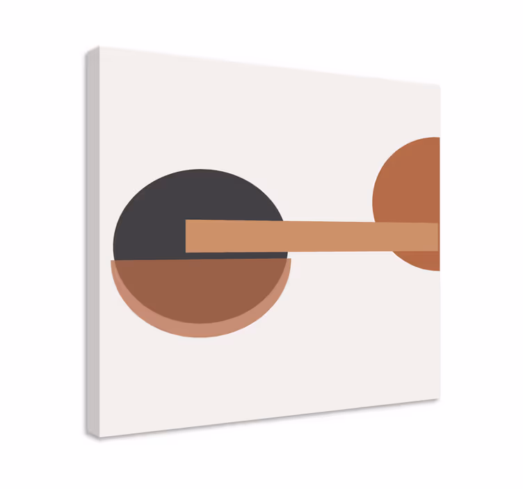 Geometrische wandbilder abstrakte kreisbalance - TenStickers