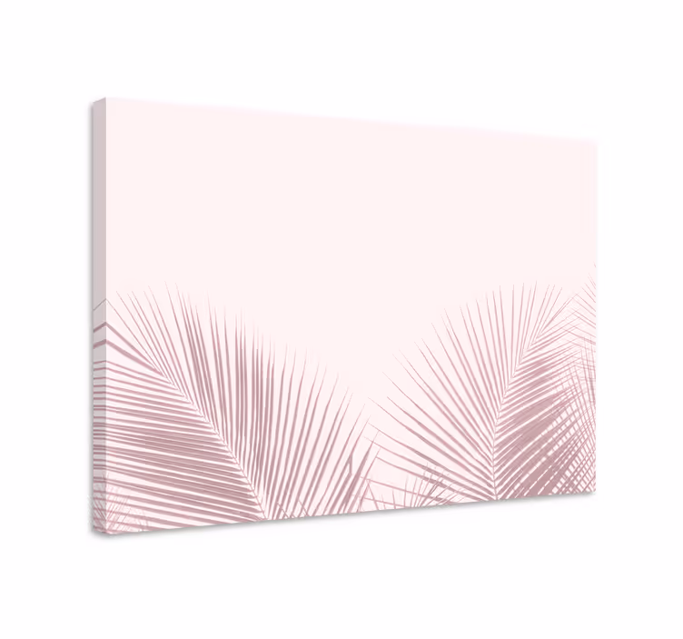 Leinwandbild elegante palmblätter - TenStickers