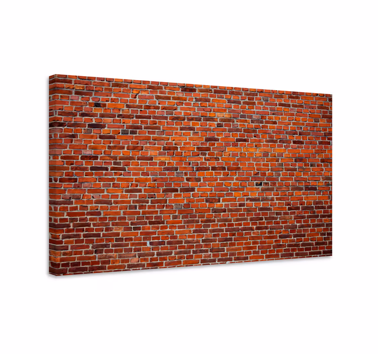 Leinwandbild ornament mit strukturiertem ziegelmuster - TenStickers