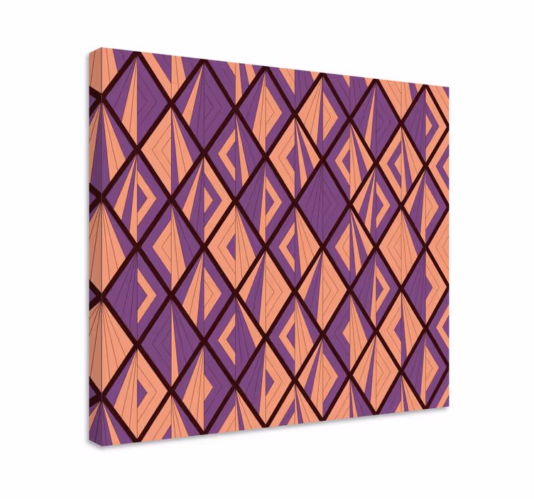 Geometrische wandbilder mit diamantmotiv - TenStickers