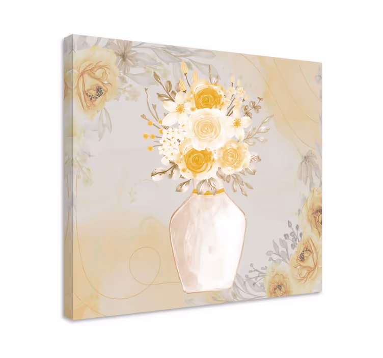 Leinwandbild anmutige blumenkomposition - TenStickers