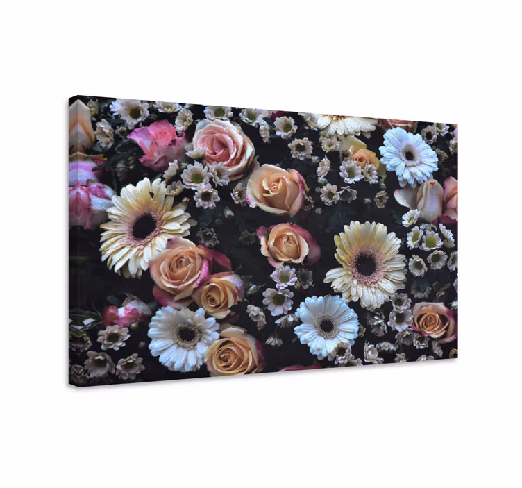 Leinwandbild mit schönem blumenarrangement - TenStickers