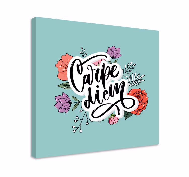 Wandbilder sprüche carpe diem blütenzauber - TenStickers