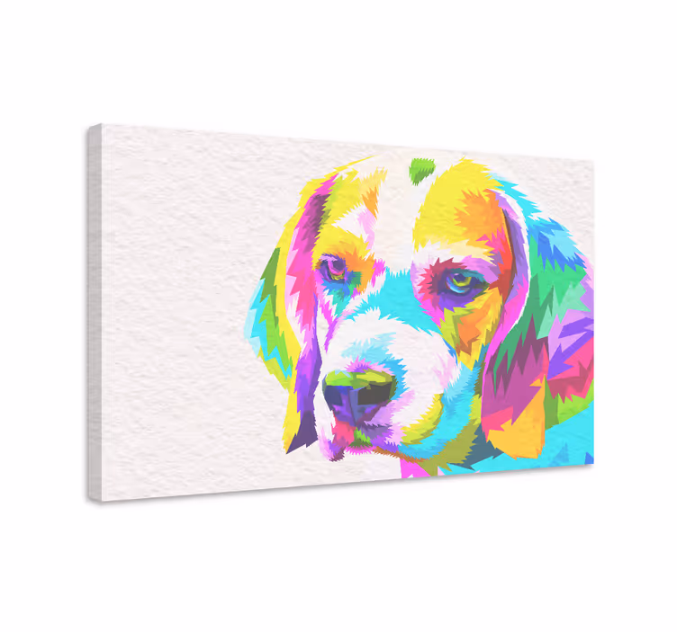 Wandbilder Hunde Aquarell beagle - TenStickers